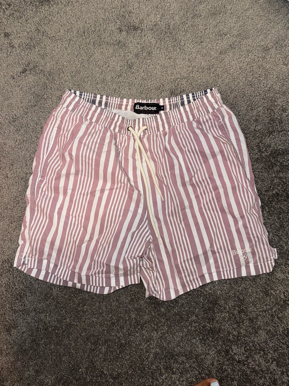 Barbour Deckham striped Swim Trunks